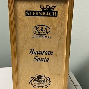Steinbach small Nutcracker Bavarian Santa w Wooden Box
